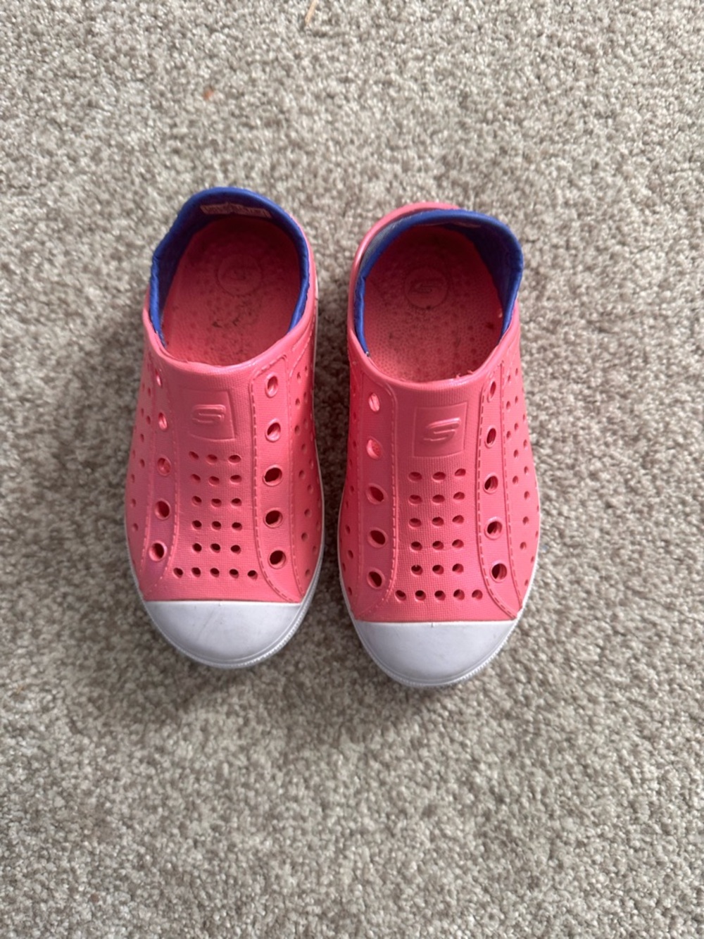 Skechers Kids Pink Slip-On Perforated Water Shoes